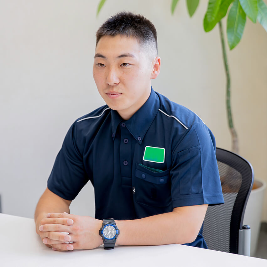 インタビューの様子